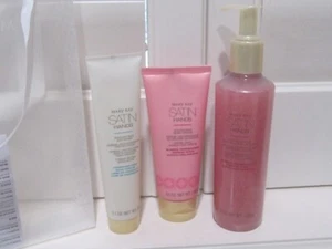 MARY KAY Satin Hands 3 pc set POMEGRANATE FULL SIZE Scrub Softener & Cream NEW - Picture 1 of 5