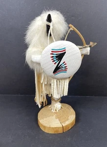Buffalo Warrior Navajo Kachina Doll 9" Signed *READ - Picture 1 of 13