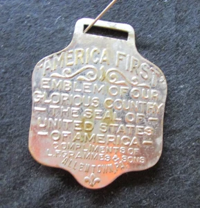NEW LISTING -Vintage Watch Fob - L. F. Grammes & Sons - Allentown (A203 - Picture 1 of 4