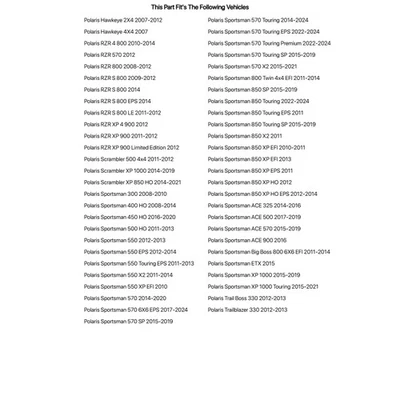 Tusk UHMW HD Bushing 4-Pack For POLARIS Sportsman 400 HO 2008-2014 Foto 1 de 4