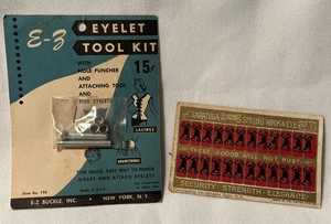 De colección Saratoga Resorte Gancho Y Ojo Coser Nociones A Prueba de Óxido E-Z Ojales Kit de Herramientas - Imagen 1 de 7