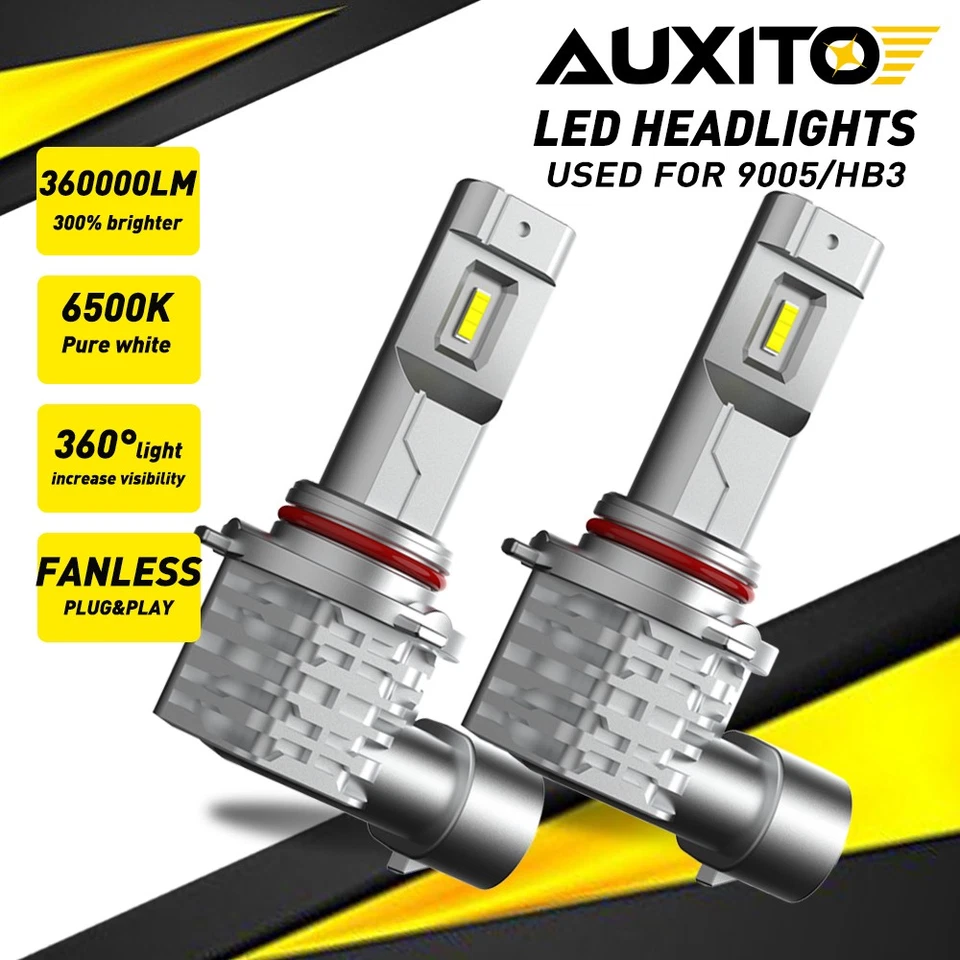 Auxito 9005 White HB3 LED High Headlight Beam Bulbs Conversion Kit Super Bright - image 1 of 4