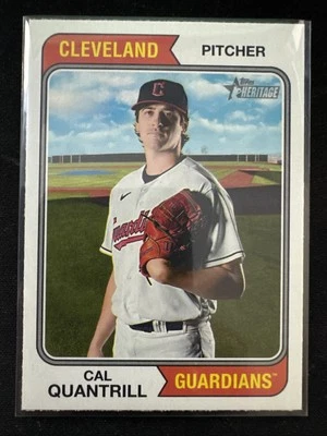 2023 Topps Heritage #429 Cal Quantrill Cleveland Guardians - Image 1 of 2