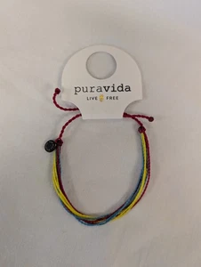 Pura vida Custom Color bracelet. Light Blue, Red & Yellow. **Free shipping** - Picture 1 of 2