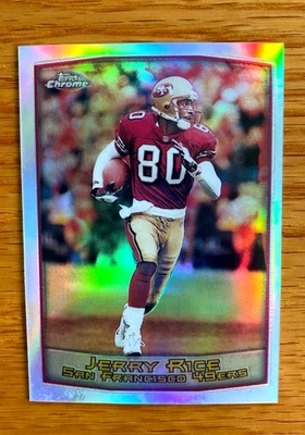 1999 Topps Chrome REFRACTOR Jerry Rice #50 - Image 1 of 4