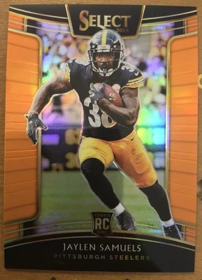 2018 Select - Jaylen Samuels - Orange Prizm (#43/49) - Near Mint - Image 1 of 2