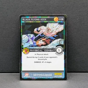 2016 Panini Dragon Ball Z Awakening Black Flying Kick FOIL Prizm #S128 NM - Picture 1 of 2
