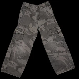 Wrangler Camo Cargo Jeans Boys Size 8 Reg Straight Leg Adjustable Waist Casual - Picture 1 of 9