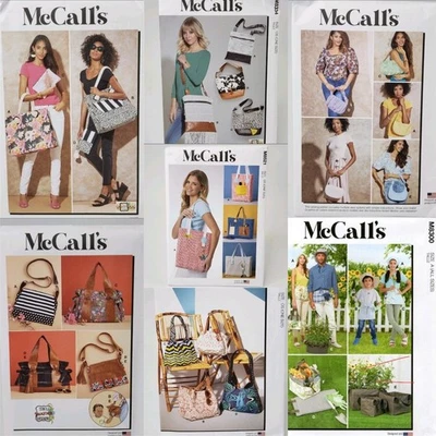 UNCUT! U-PICK! Sewing Patterns Bag Purse Tote Travel Case Makeup Bags Simplicity - Image 1 of 3