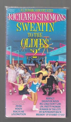 Richard Simmons Sweatin' Sweating To The Oldies 2 Aerobic Concert VHS Sealed Foto 1 de 3