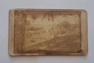 Foto antigua del río Iowa de 1876 de Isaac Wetherby Iowa City Iowa 4 x 2,5 pulgadas - Imagen 1 de 8