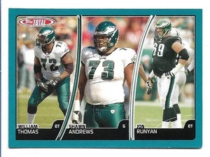 2007 Topps Total Blue #245 William Thomas - Shawn Andrews - Jon Runyan - Picture 1 of 2
