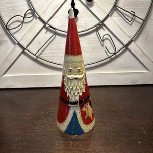 Vintage Christmas Santa Triangle Matryoshka Nesting Doll - 4 Pce - Picture 1 of 19
