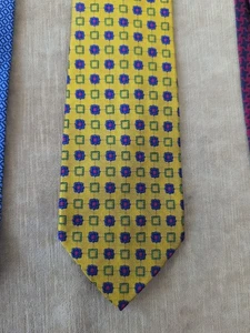 1 SULKA Silk Neckties Tie Made In France Geometric 57” - Picture 1 of 2