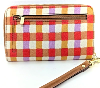 Fossil Wallet/purse w/ Wristlet Colorful Minimalistic Vibe/ Little Statement - Image 1 of 4