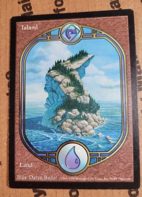 MTG - Island - LP - Unglued - Full Art Land - Vintage 1997 Magic the Gathering - Image 1 of 2