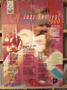 Original Plakat / Poster für  * DEUTSCHES 31. JAZZ  FESTIVAL  2000  Frankfurt * - Bild 1 von 1