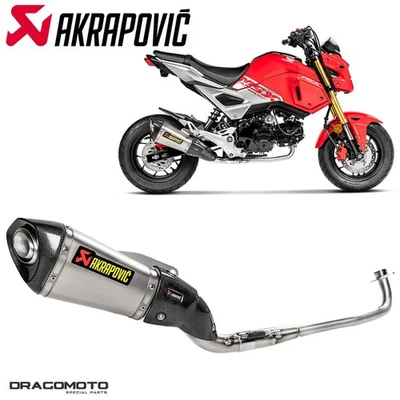Escape completo HONDA GROM 125 ABS Mini Street X-Treme 2018-2020 AKRAPOVIC RC S-... Foto 1 de 4