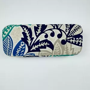 Vera Bradley Sunglass Glasses Hard Case Santiago Blue Green - Picture 1 of 6