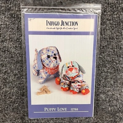 New Indygo Junction Puppy Love Sewing Craft Pattern IJ788 - Image 1 of 4