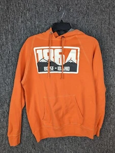 Hanes 1864 Boise Idaho Hoodie Sweatshirt Orange Mens Small Nano Hood - Picture 1 of 10