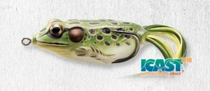 Live Target Hollow Body Frog 45 - esca basso verde giallo 1 3/4" 1/4 oz - Foto 1 di 1