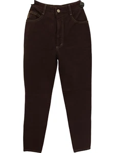 Bongo High Rise Mom Jeans Damen 0 22W 28L Braun Tapered Dark Wash Neu mit Etikett Vintage - Bild 1 von 14