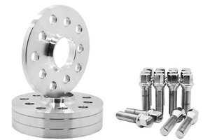 BMW 12 MM & 15 MM STAGGERED HUB CENTRIC WHEEL SPACERS W/ 12x1.5 CHROME LUG BOLTS - Picture 1 of 5