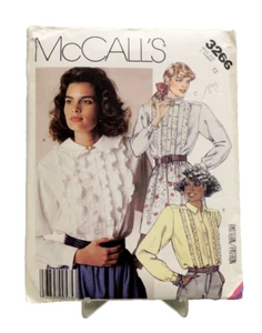 Vtg Misses Blouse w/ ruffles 1987 McCalls sewing Pattern - Cottagecore Size 12 - Picture 1 of 5
