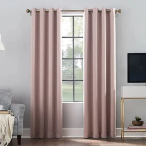 Sun Zero Energy Saving Blackout Grommet Curtain Panel Pack of 2 (40*84) - Picture 1 of 8