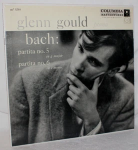 Glenn Gould - Bach : Partita No. LP vinyle 5 en sol majeur 33 tr/min 1957 Columbia 6-Eye - Photo 1/8