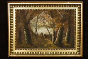 Huile sur panneau, XIXème siècle signé  J. Chatelin / oil on canvas signed - Picture 1 of 4