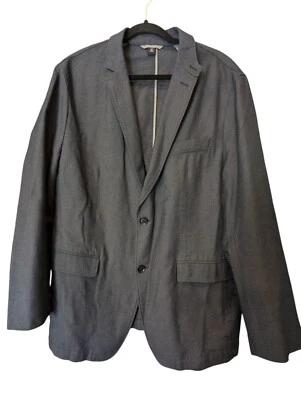 Blazer Hugo Boss Para Hombre Negro Talla 46R Sólido Dos Botones Delantero Cuello en V Manga Larga Foto 1 de 4