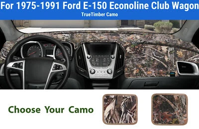 Cubierta de alfombrilla de tablero para Ford E-150 Econoline Club Wagon 1975-1991 (TrueTimb Foto 1 de 4