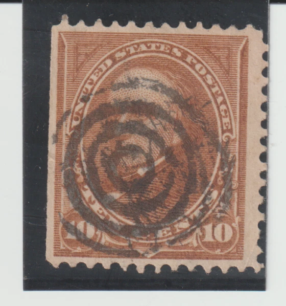 US #283 Used Target CXL  10c Webster - Image 1 of 1