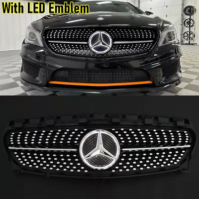 Front Grille W/LED Star For 2013-2019 Mercedes Benz W117 CLA-Class CLA250 CLA200 Foto 1 de 4