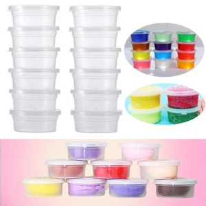 12Pcs Slime Storage Containers Foam Ball Storage Cups Containers With Lids AU V - Picture 1 of 9