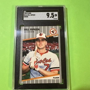 1989 Fleer Bill Ripken FF Error Card #616 SGC 9.5 MT + - Picture 1 of 3