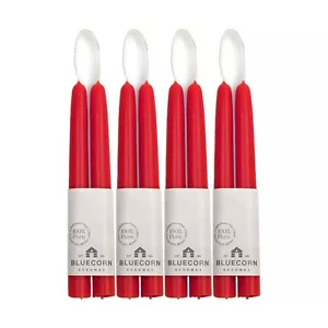 Bluecorn 100% Pure Beeswax Taper Candles | Natural Beeswax Candles, Red Unsce... - Picture 1 of 9