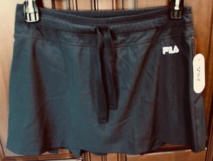 FILA Sport Athletic ~Tennis ~ Golf ~ Pickleball, Black Skort, Pleated Back Sz M - Picture 1 of 15