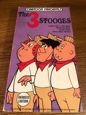 The Three Stooges Mummies Boys Dindo Poodi VHS VCR Video Tape Movie Used Cartoon - Image 1 of 4
