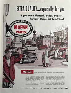 1953 Mopar Parts Auto Chrysler Corp Extra Quality Plymouth Dodge VTG Print Ad - Picture 1 of 1