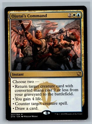 Magic MTG Dragons of Tarkir Ojutai's Command #227/264 TCG CCG - Image 1 of 2
