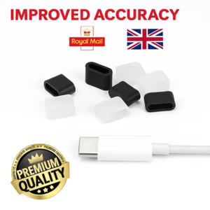 USB-C FEMALE CONNECTOR CAP TYPE-C TOP DUST COVER PROTECTOR Phone Laptop Cable UK - Picture 1 of 7