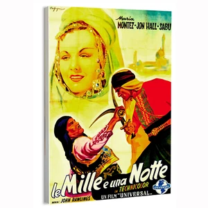 1942 Arabian Nights (Universal) Italian Movie Poster or Canvas Home Decor Art Pr - Picture 1 of 16