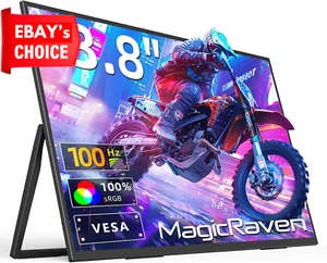 23.8" Portable Monitor 1080P 100Hz VESA USB-C HDMI Second Display Speakers PS4 S - Picture 1 of 12