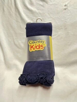 Country Kids Socks-Pima Cotton Capri- Blue-  Size 9-11 - Image 1 of 2