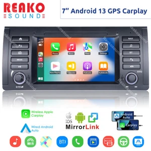 7" For BMW E39 E53 X5 GPS Navi Android 13 Car Stereo Radio CarPlay FM Head Units - Picture 1 of 18