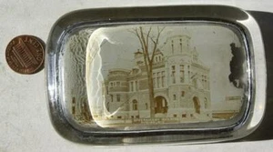 1910s Era Auburn New York Government Building real photo paperweight VINTAGE---- - Picture 1 of 1