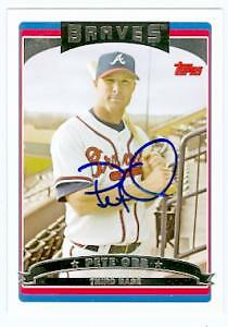 Pete Orr autographed Baseball Card (Atlanta Braves) 2006 Topps #UH111